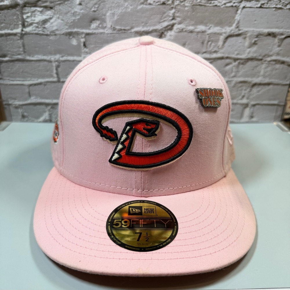 New Era Arizona Diamondbacks Pink 2001 World Series 59FIFTY Fitted Hat 7 1/2 MLB